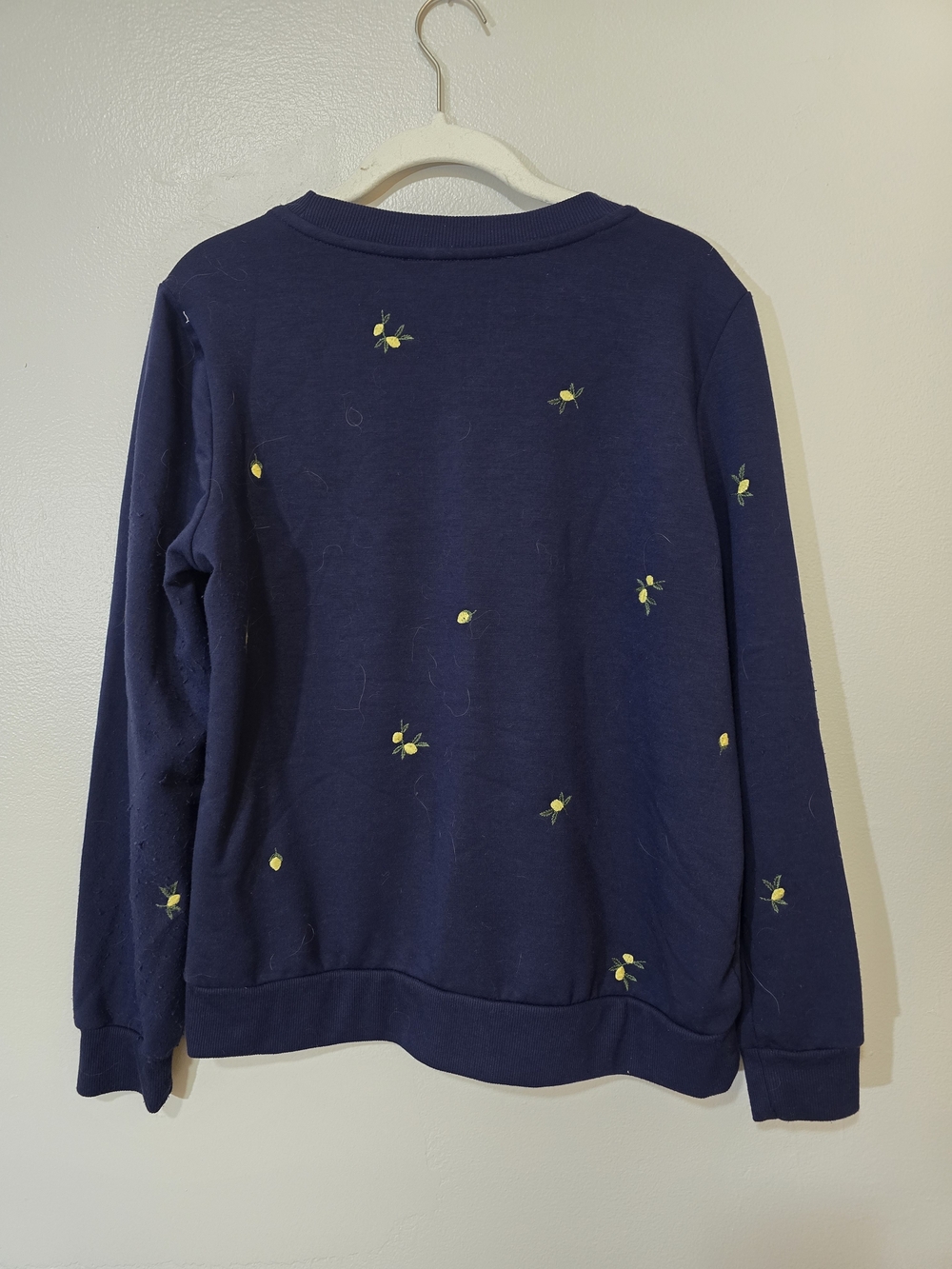 Gloria Vanderbilt Navy Crewneck Sweater - Picture 3 of 4